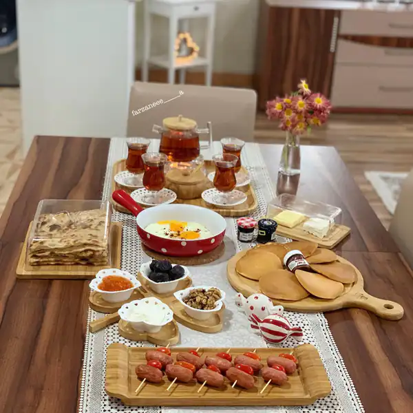 تزیین صبحانه آسان