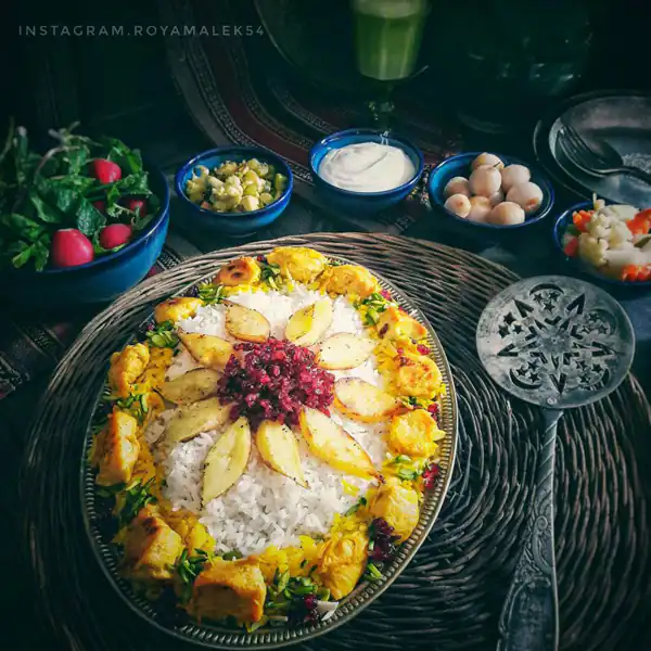 تزیین زرشک پلو برای مهمانی