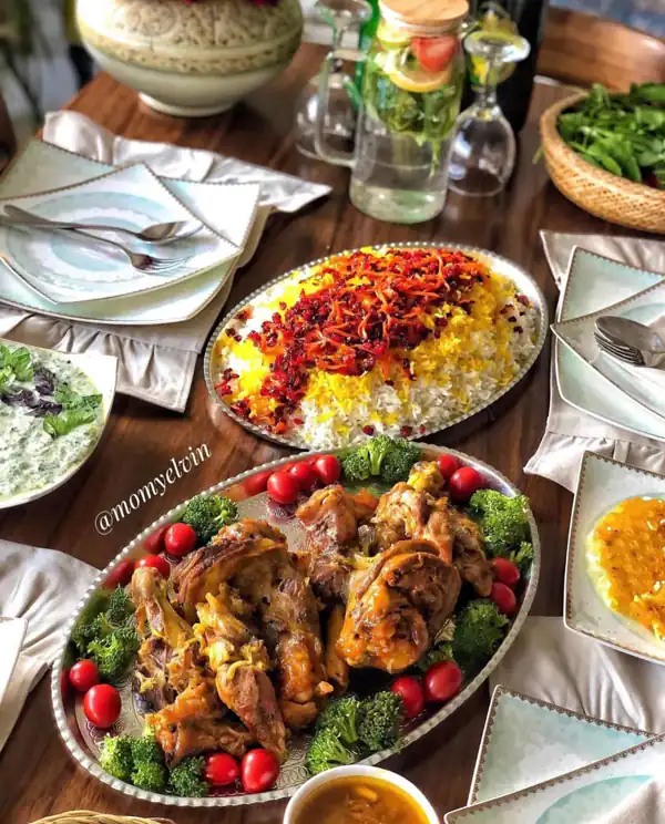 تزیین زرشک پلو برای مهمانی