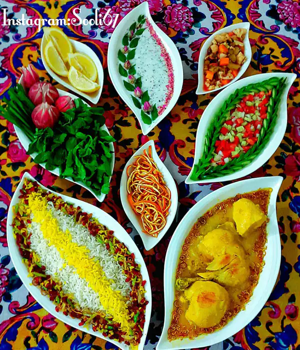 تزیین زرشک پلو ساده
