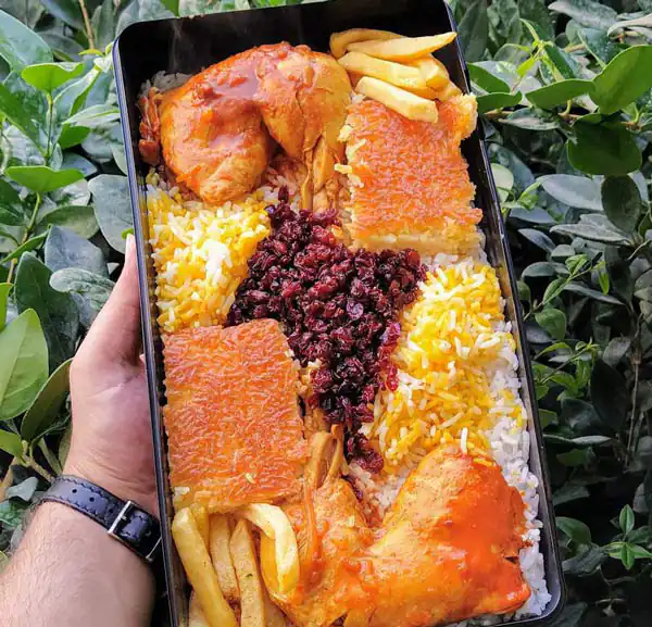 تزیین زرشک پلو ساده