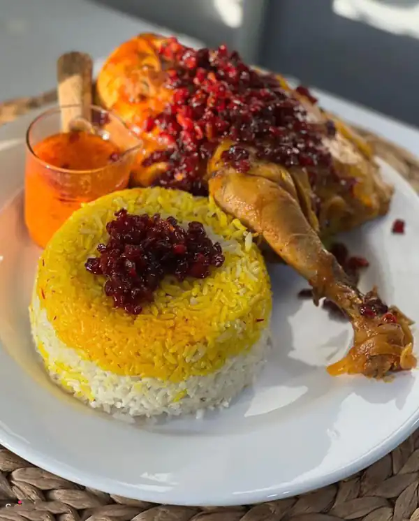 تزیین زرشک پلو ساده