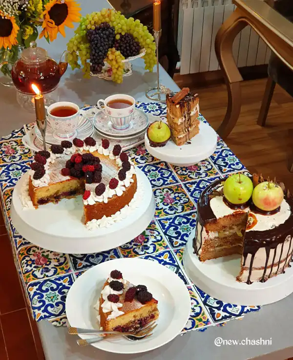 ایده تزیین کیک خانگی