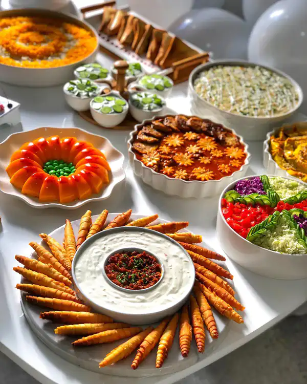 ایده تزیین میز غذا