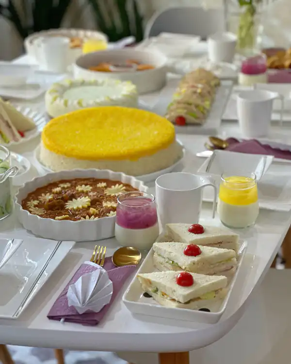 ایده تزیین میز غذا