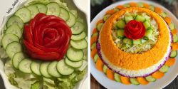 ایده تزیین سالاد فصل ساده برای مهمانی + سالاد فصل مجلسی