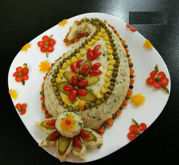 ایده تزیین سالاد الویه