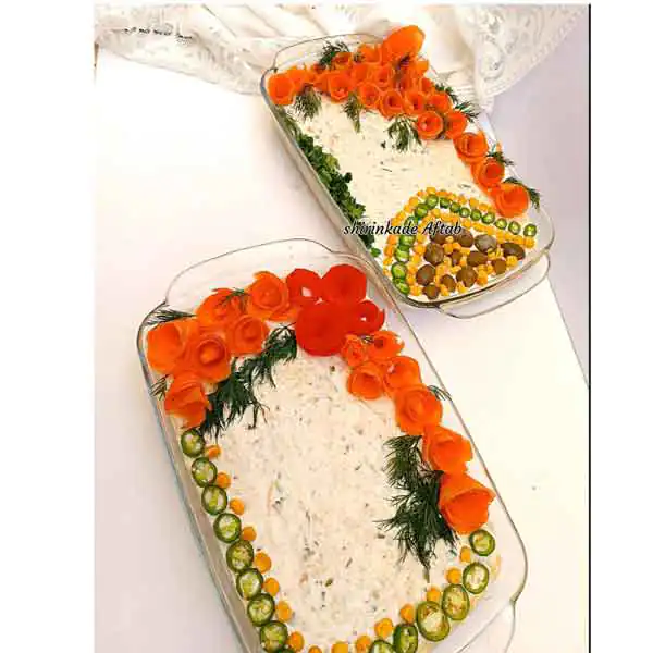 ایده تزیین سالاد الویه