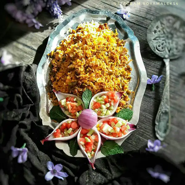 ایده تزیین سالاد شیرازی