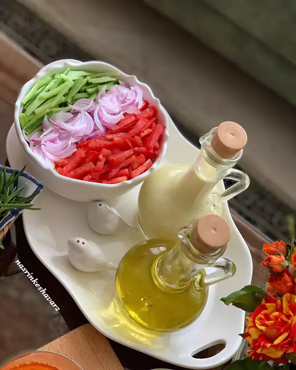 ایده تزیین سالاد شیرازی