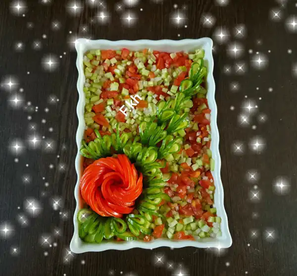 ایده تزیین سالاد شیرازی