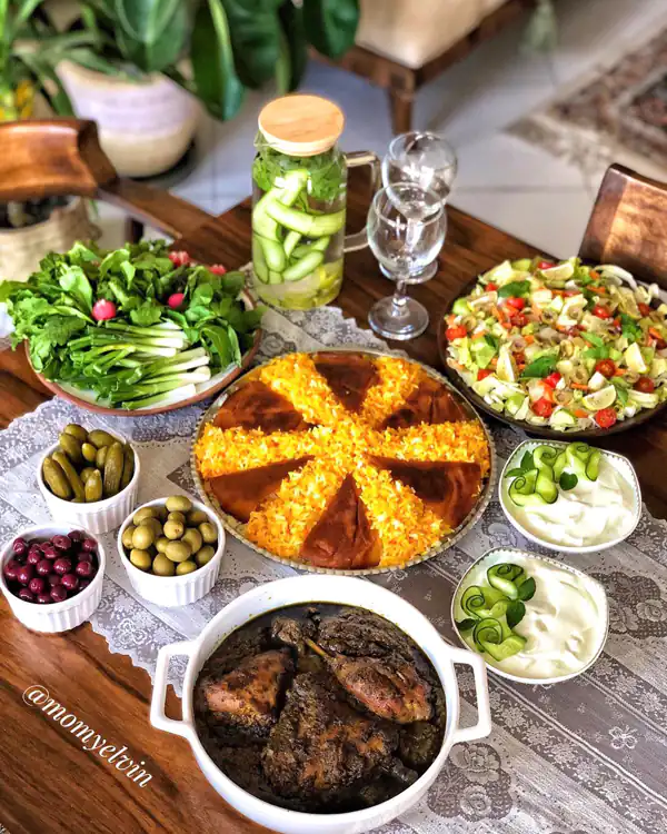 جدیدترین چیدمان میز شام