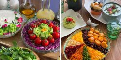 جدیدترین تزیین غذا با ایده های زیبا + تزیین غذا و سالاد و ماست