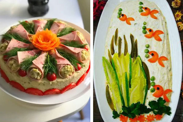تزیین سالاد الویه با هویج و خیارشور تزیین سالاد الویه ساده برای مدرسه تزیین سالاد الویه تک نفره برای تولد آموزش تزیین سالاد الویه برای مهمانی تزیین سالاد الویه کودکانه تزیین سالاد الویه با خیارشور
