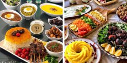 میز شام باکلاس و شیک با چیدمان ساده و زیبا برای مهمان