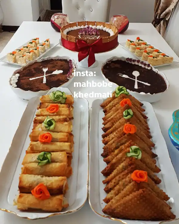 میز شام چیدمان