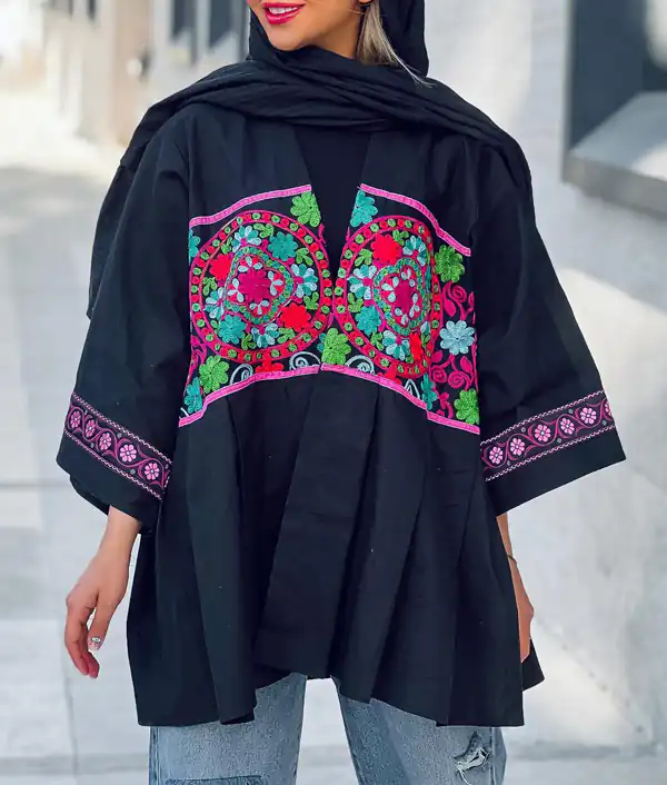 مدل مانتو سنتی برای افراد چاق