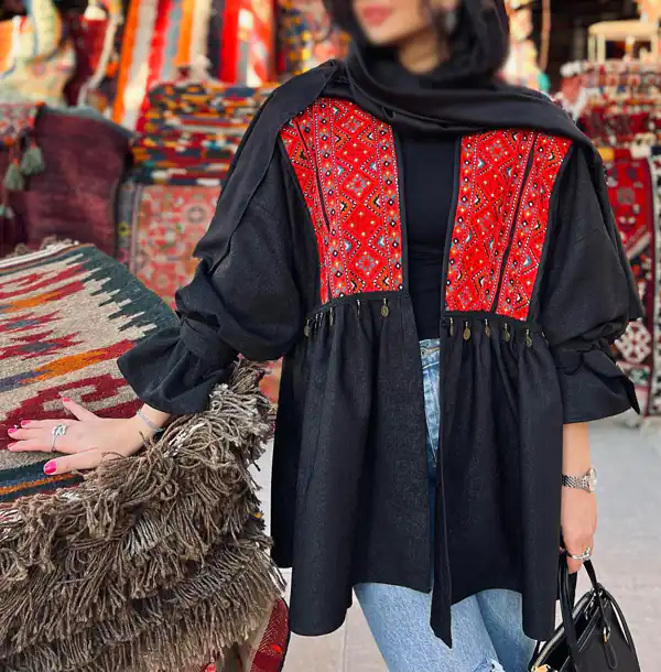 مدل مانتو سنتی برای افراد چاق