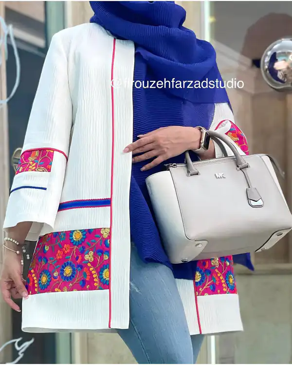 مدل مانتو سوزن دوزی شیک