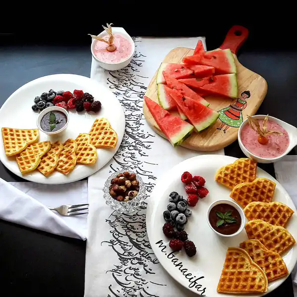 صبحانه تزیین شده