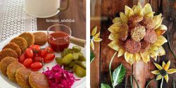 تزیین فلافل خانگی و مجلسی با گوجه و خیارشور