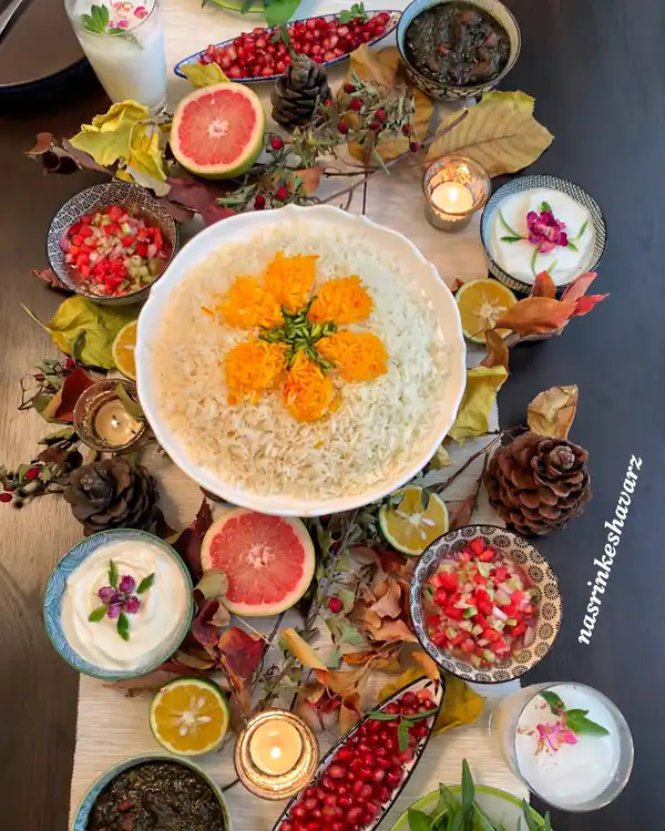 تزیین غذا با خلال پسته