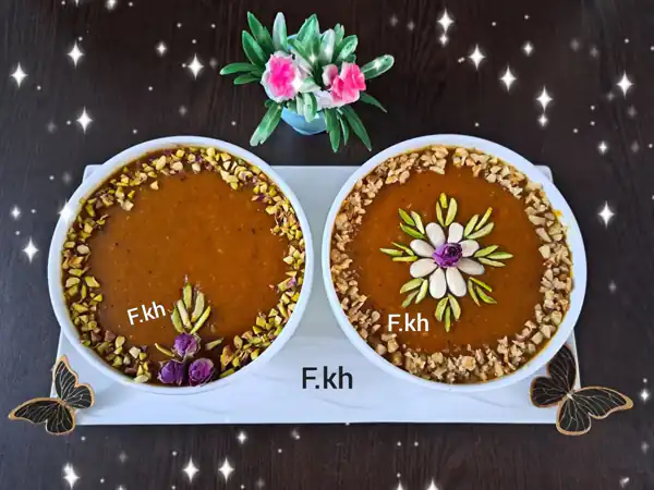 تزیین حلوا شیک