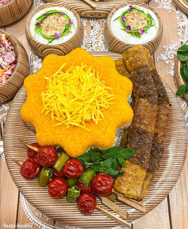 تزیین کباب مجلسی