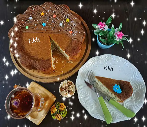 تزیین روی کیک بدون خامه