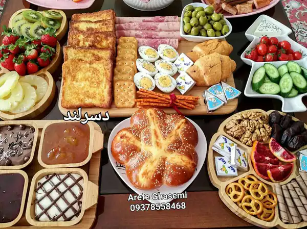تزیین صبحانه عروس