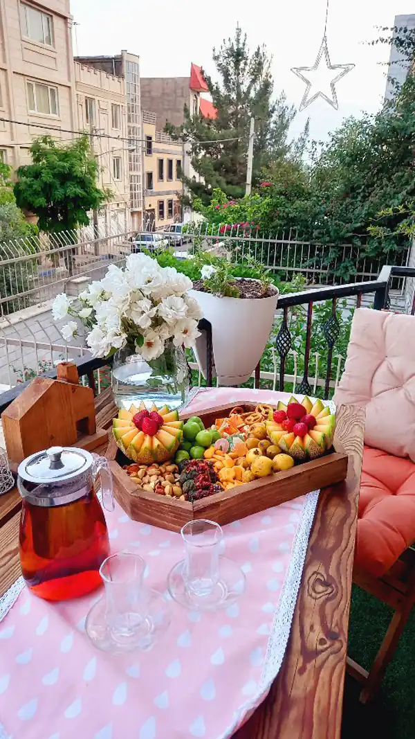 چیدمان میز عصرانه