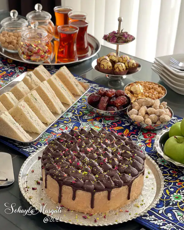 چیدمان میز عصرانه