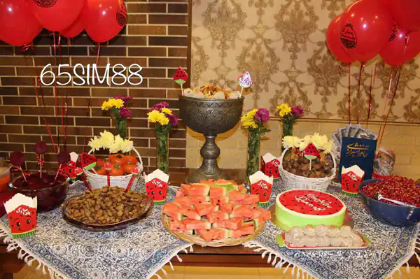 دیزاین شب یلدا در خانه