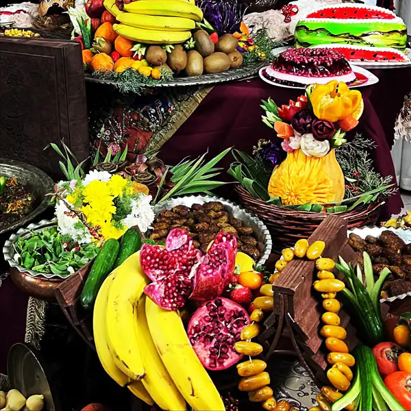دیزاین شب یلدا در خانه