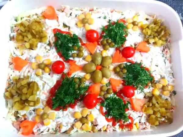 ایده برای تزیین سالاد