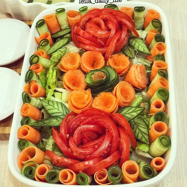 ایده برای تزیین سالاد