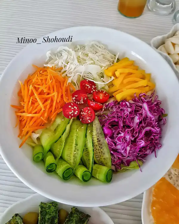 ایده برای تزیین سالاد