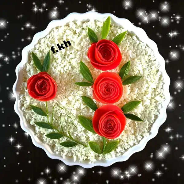 ایده برای تزیین سالاد