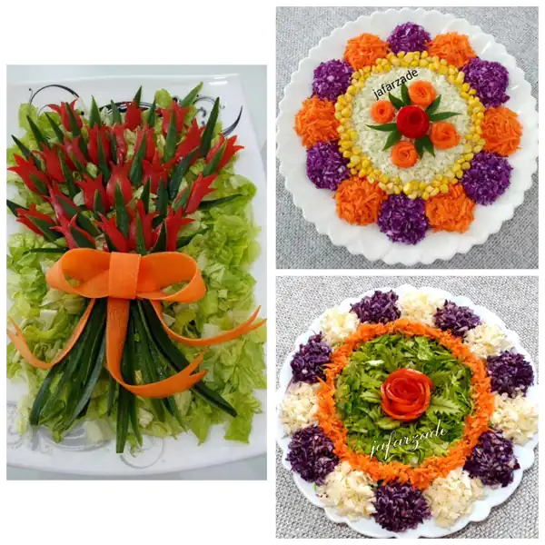 ایده برای تزیین سالاد