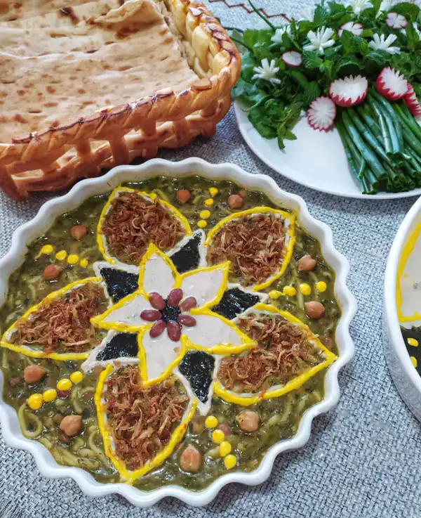 ایده تزیین آش رشته