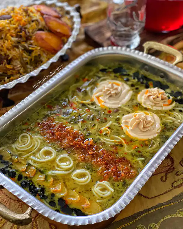 ایده تزیین آش رشته