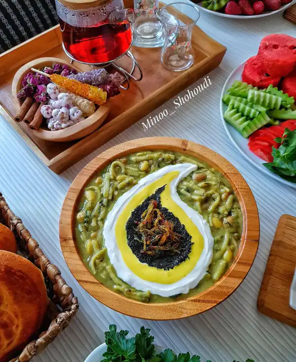 ایده تزیین آش رشته