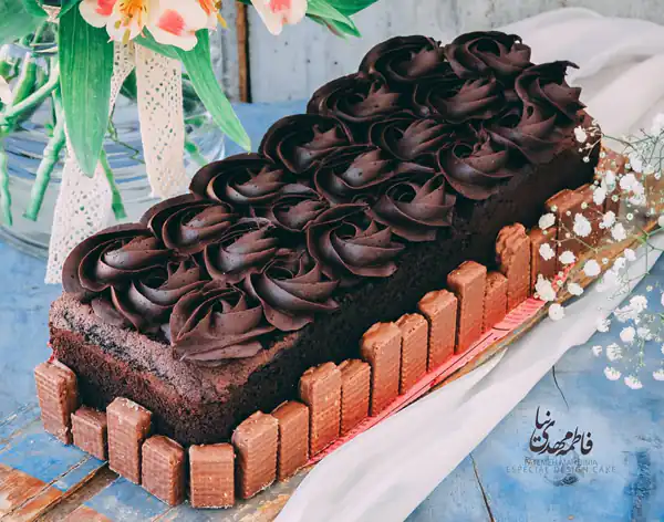 ایده تزیین کیک شکلاتی