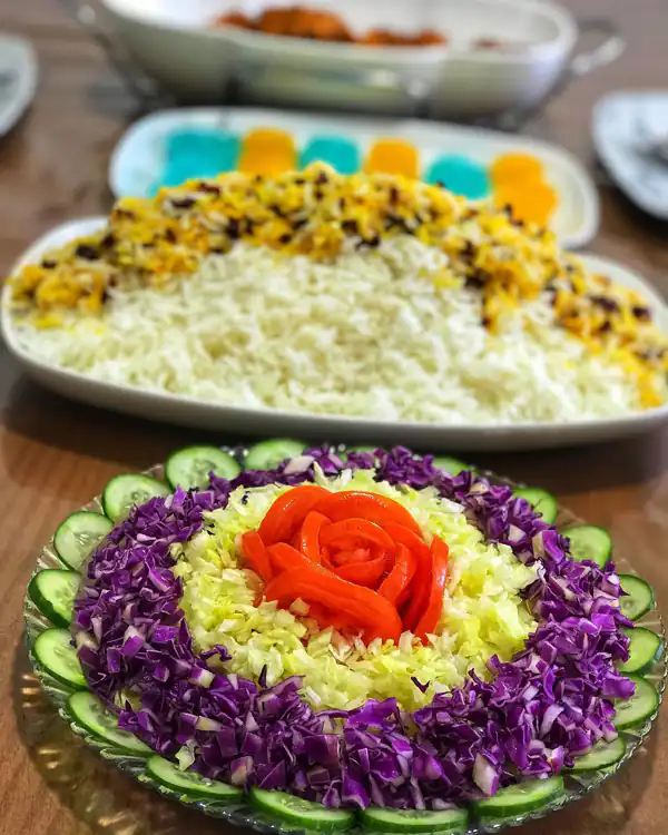 ایده تزیین سالاد کلم