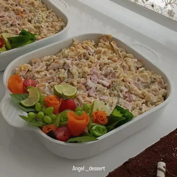 ایده تزیین سالاد ماکارونی