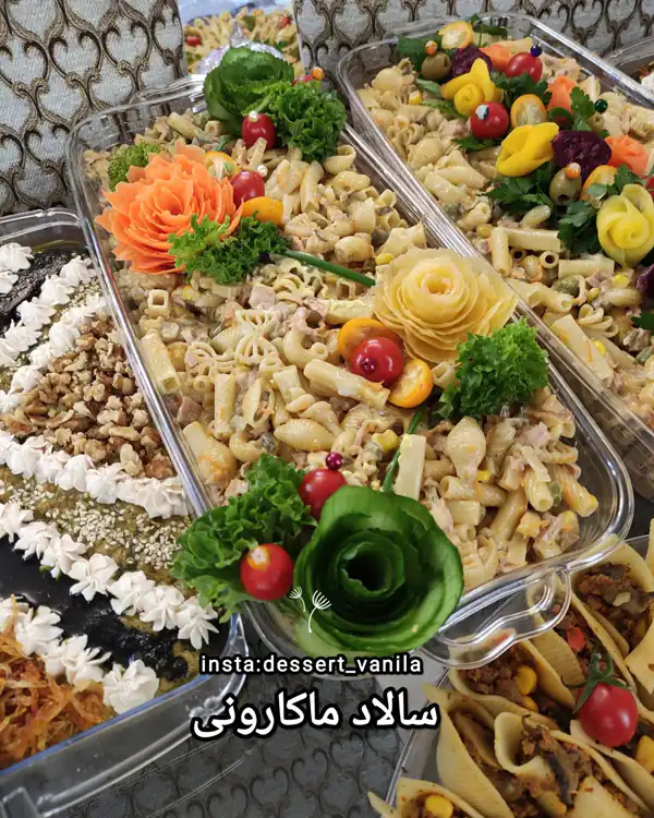 ایده تزیین سالاد ماکارونی