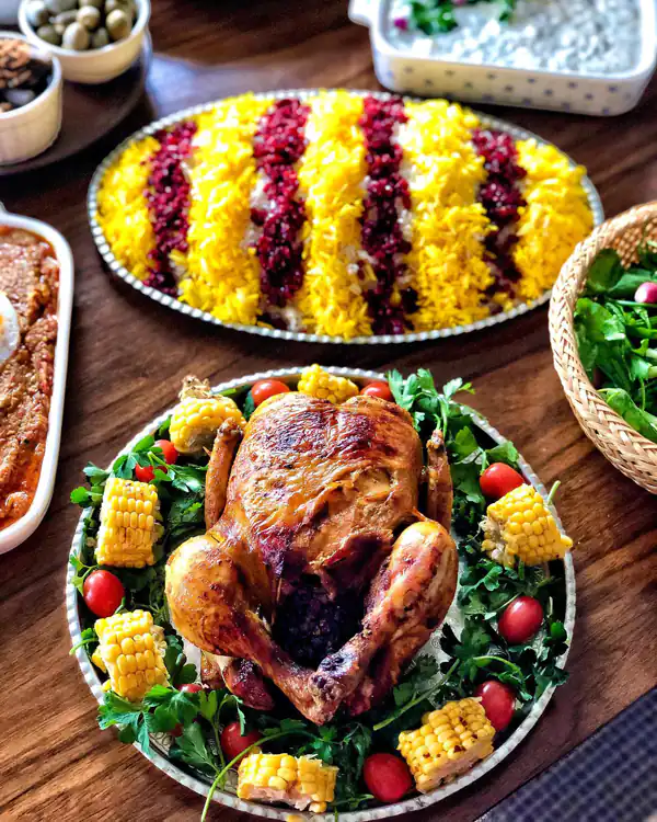 میز شام برای مهمانی