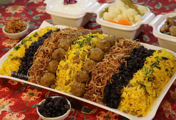 مدل تزیین عدس پلو