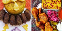 مدل تزیین غذا مجلسی + تزیین غذا برنج و مرغ برای مهمانی