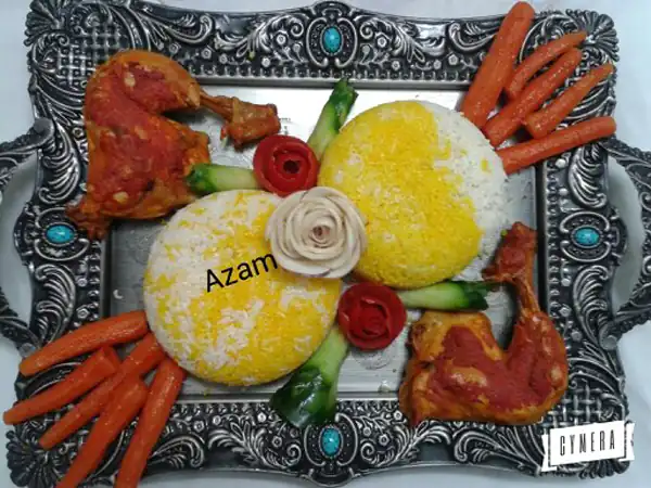مدل تزیین غذا